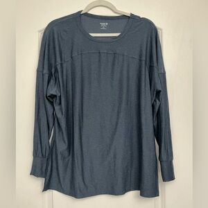 Old Navy Active Dark Blue Long Sleeve Top